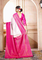 Kanchipuram Silk Saree Lavender-Pink