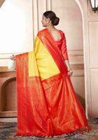 Kanchipuram Silk Saree Lemon Yellow