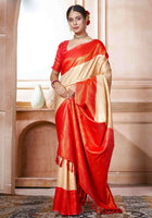 Kanchipuram Silk Saree Off White