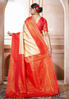 Kanchipuram Silk Saree Off White