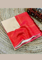 Kanchipuram Silk Saree Off White
