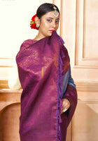 Kanchipuram Silk Saree Sky Blue