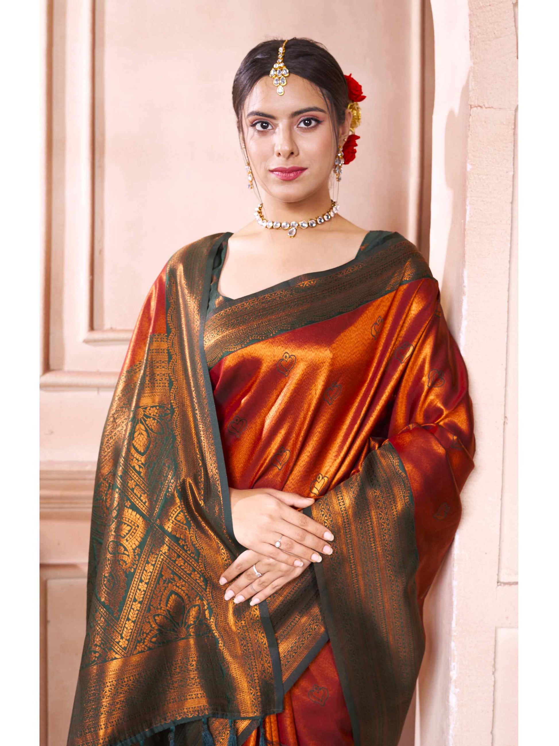 Kanjivaram Saree Bronze
