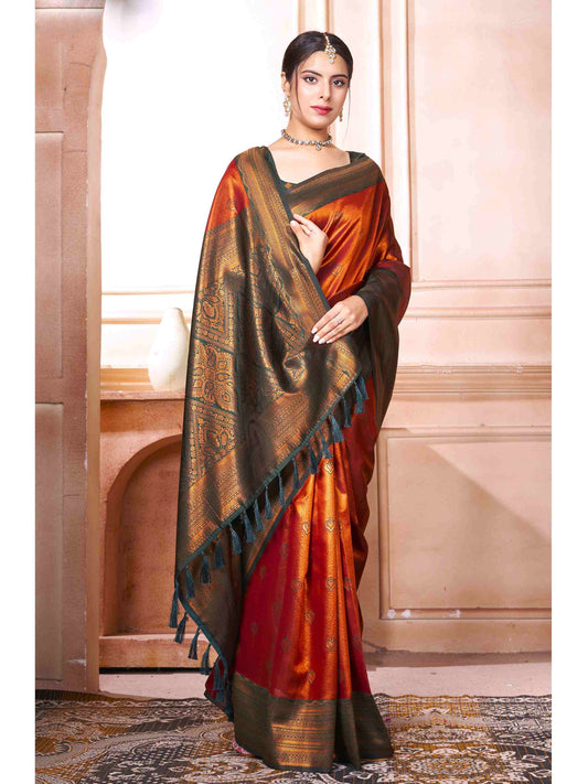 Kanjivaram Saree Bronze