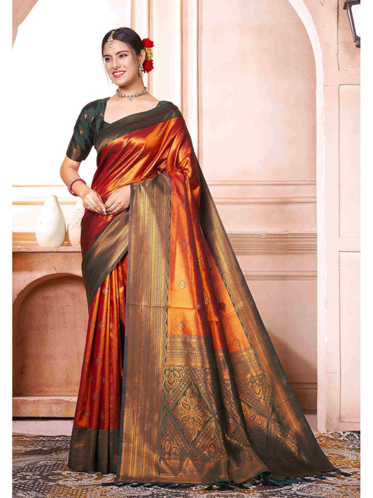 Kanjivaram Saree Bronze