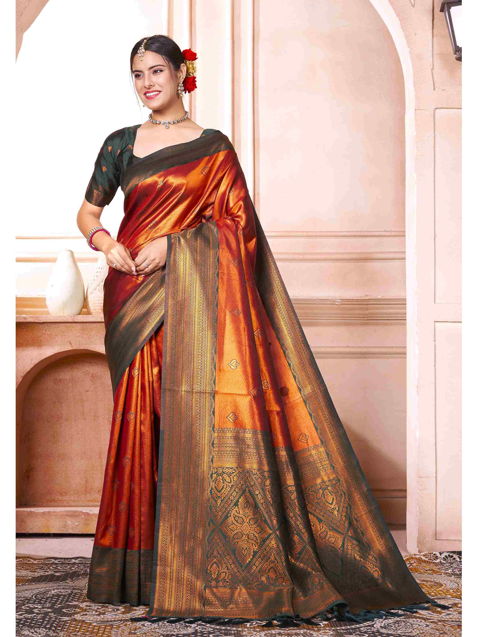Kanjivaram Saree Bronze