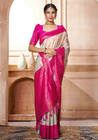 Kanjivaram Saree Cream