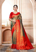 Kanjivaram Saree Green