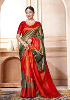 Kanjivaram Saree Green