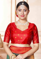 Kanjivaram Saree Green