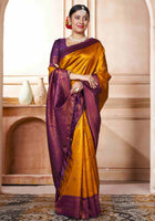 Kanjivaram Saree Mustard