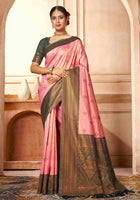 Kanjivaram Saree Pink