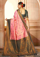 Kanjivaram Saree Pink