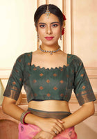Kanjivaram Saree Pink