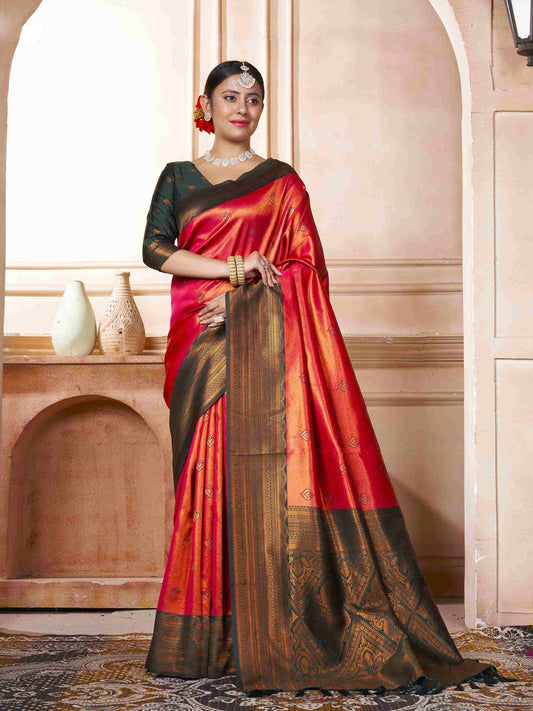 Kanjivaram Saree Red