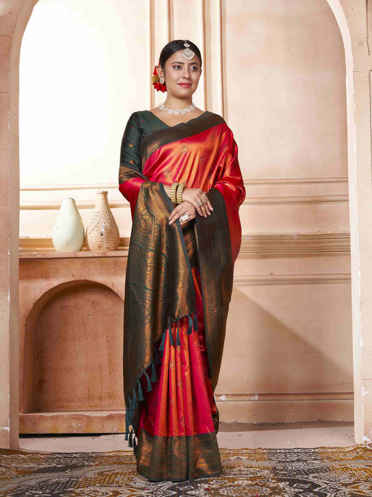 Kanjivaram Saree Red