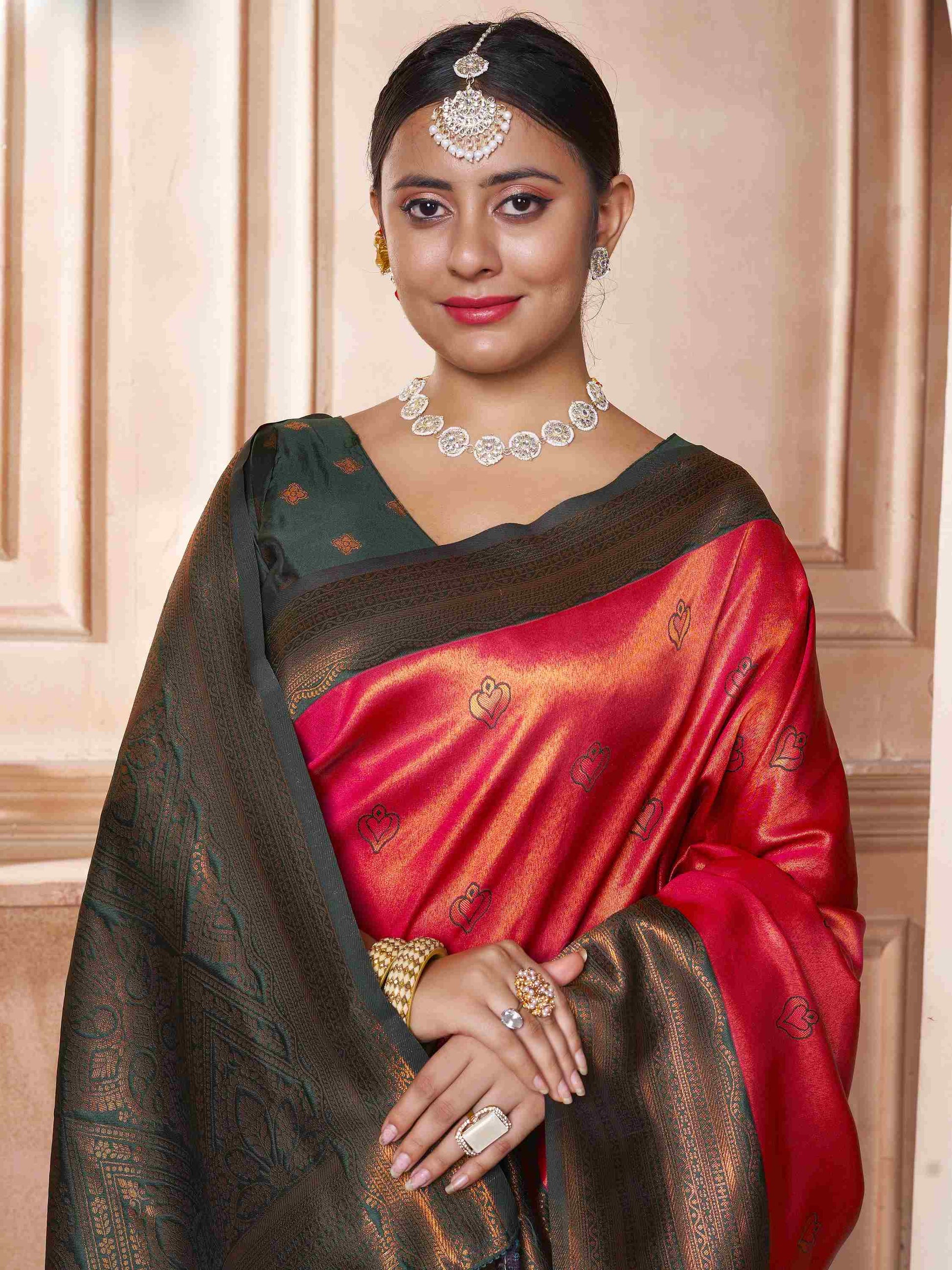 Kanjivaram Saree Red