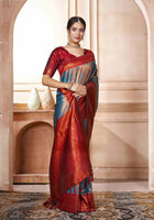 Kanjivaram Saree Turquoise