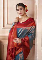 Kanjivaram Saree Turquoise