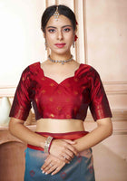 Kanjivaram Saree Turquoise