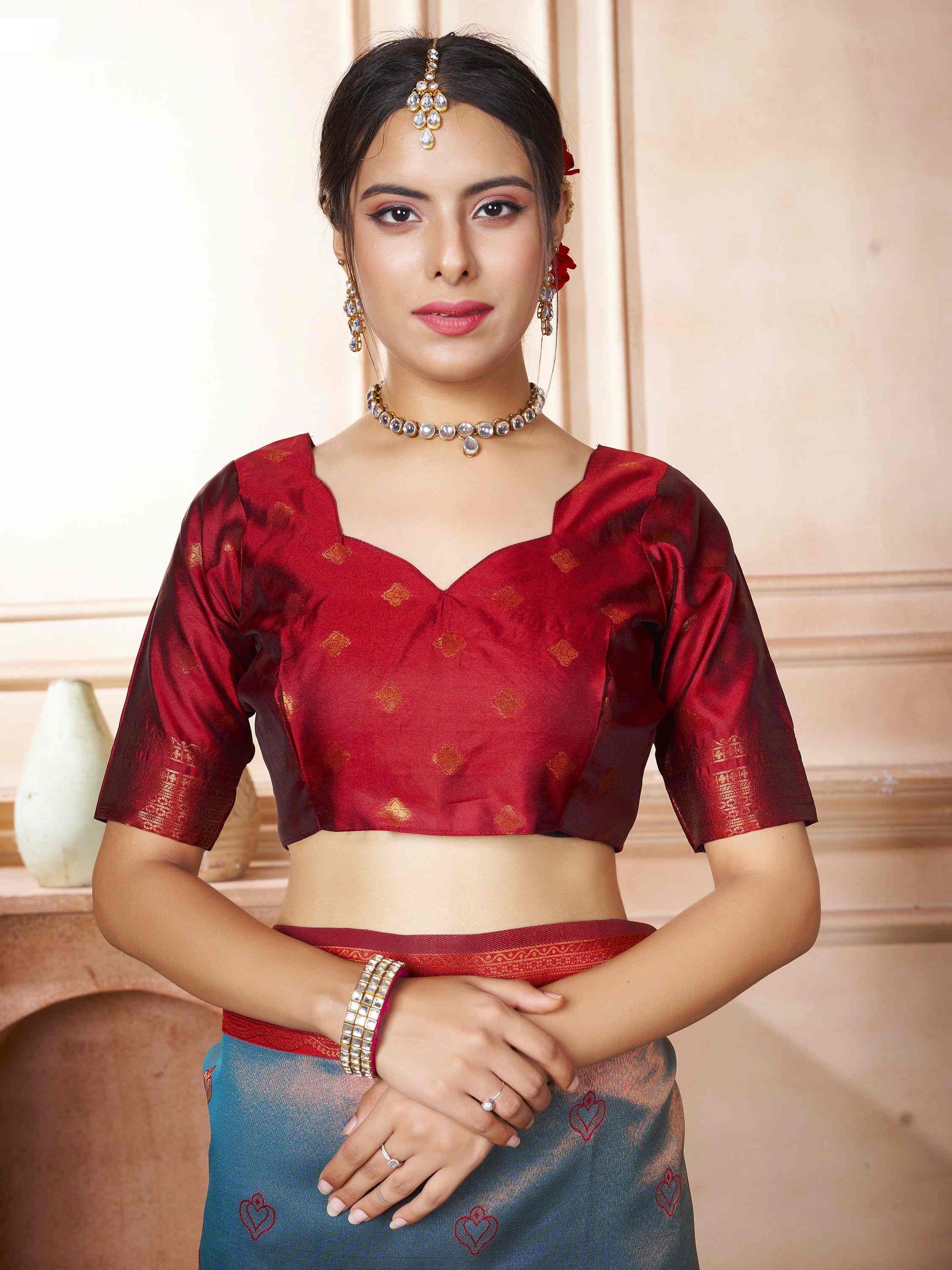 Kanjivaram Saree Turquoise