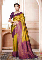 Kanjivaram Saree Yellow