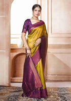 Kanjivaram Saree Yellow