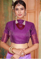 Lavender Kanjivaram Silk Saree
