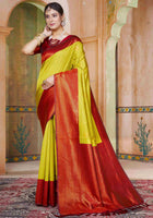 Light Green Kanjivaram Silk Saree