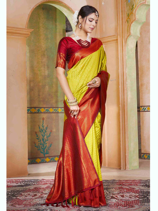 Light Green Kanjivaram Silk Saree