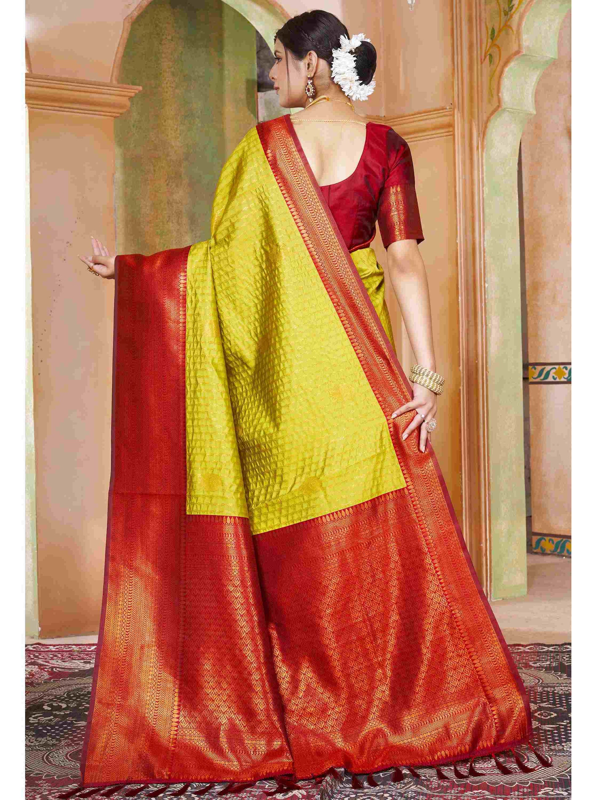 Light Green Kanjivaram Silk Saree