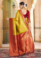 Light Green Kanjivaram Silk Saree