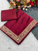 Maroon Silk Saree
