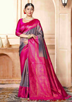 Mauve Kanchipuram Silk Saree