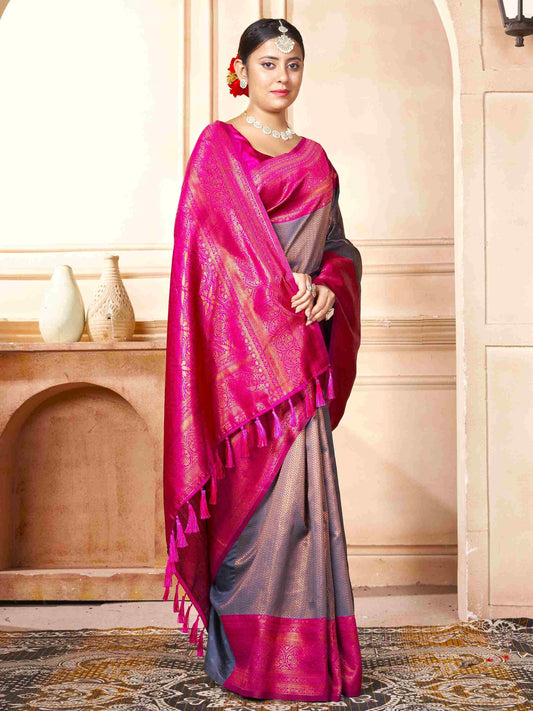 Mauve Kanchipuram Silk Saree