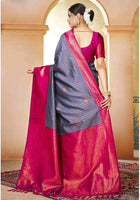 Mauve Kanjivaram Silk Saree