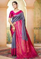 Mauve Kanjivaram Silk Saree