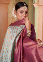 Mint Green Kanjivaram Silk Saree