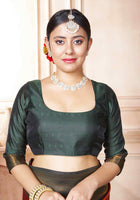 Orange Kanchipuram Silk Saree