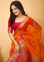 Organza Saree Orange