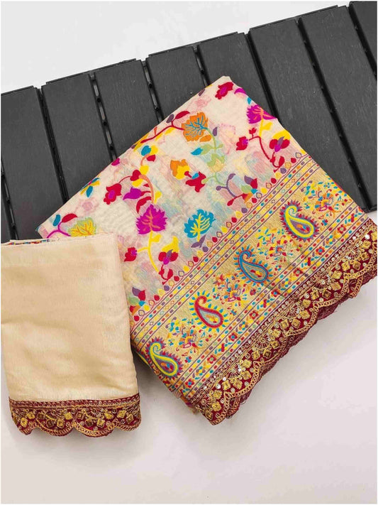 Pashmina Silk Saree