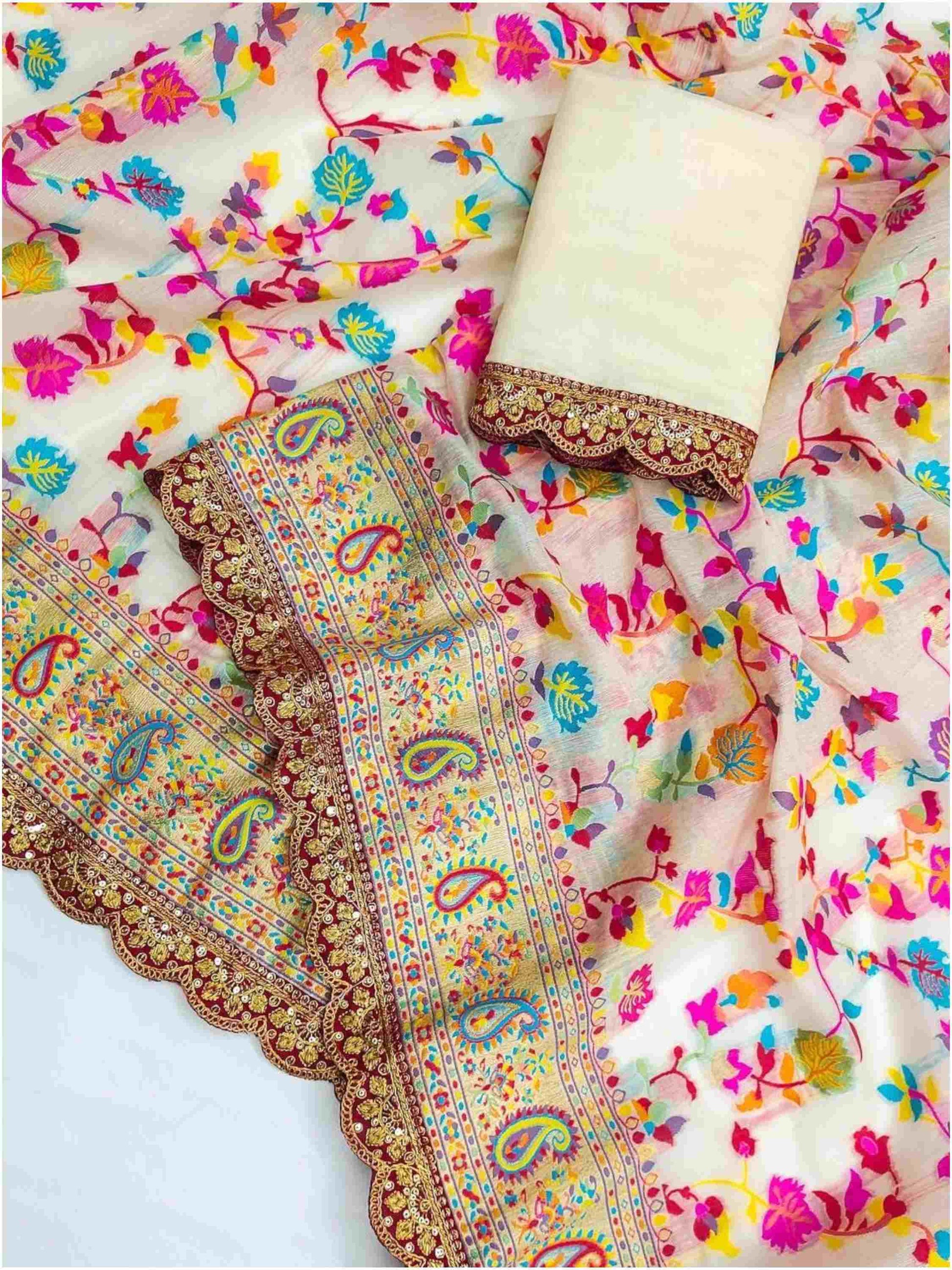Pashmina Silk Saree
