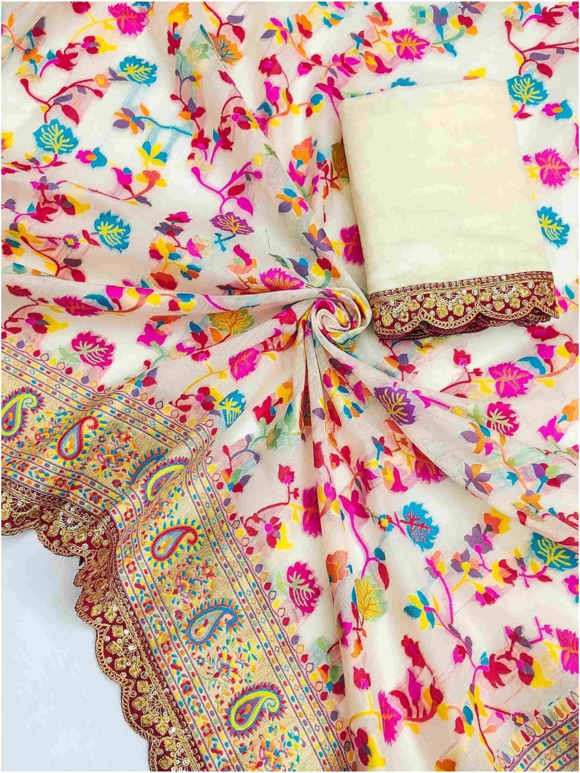 Pashmina Silk Saree