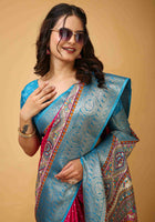 Pink Dola Silk Cotton Saree