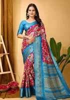 Pink Dola Silk Cotton Saree