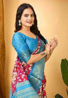 Pink Dola Silk Cotton Saree