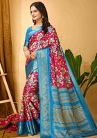 Pink Dola Silk Cotton Saree
