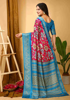 Pink Dola Silk Cotton Saree