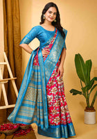 Pink Dola Silk Cotton Saree