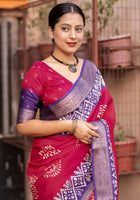 Pink Dola Silk Cotton Saree